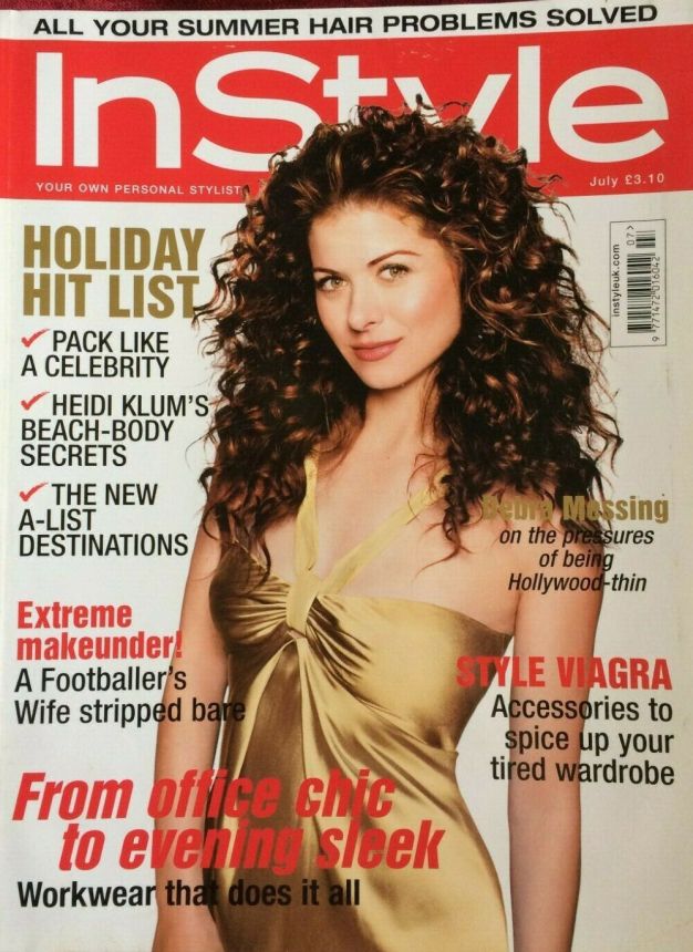 IN STYLE UK magazine side cover  July 2005