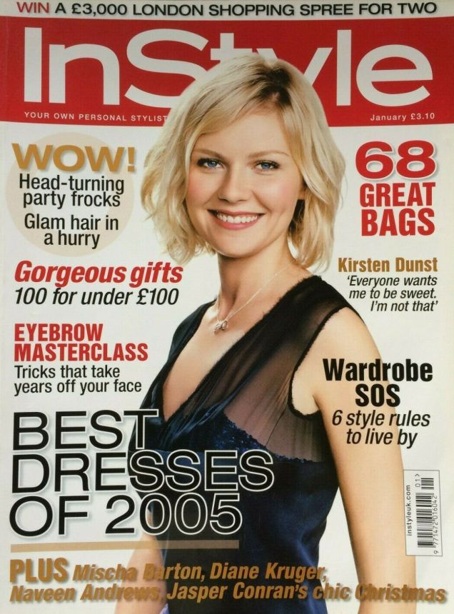 IN STYLE UK magazine side cover  January 2006
