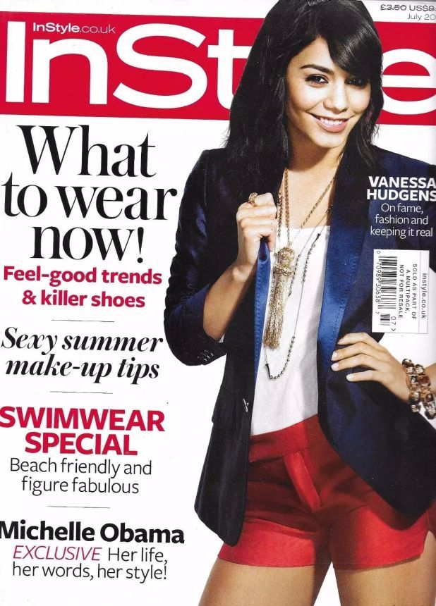 IN STYLE UK magazine side cover  July 2009