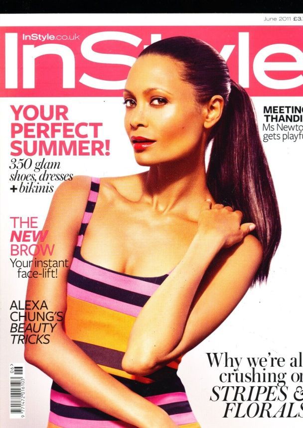 IN STYLE UK magazine side cover  June 2011