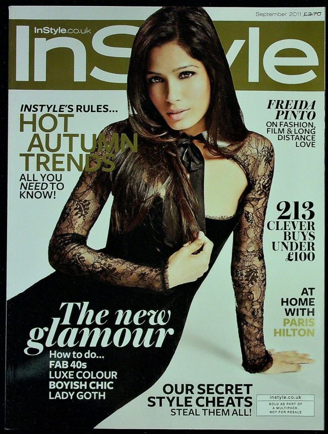 IN STYLE UK magazine side cover  September 2011