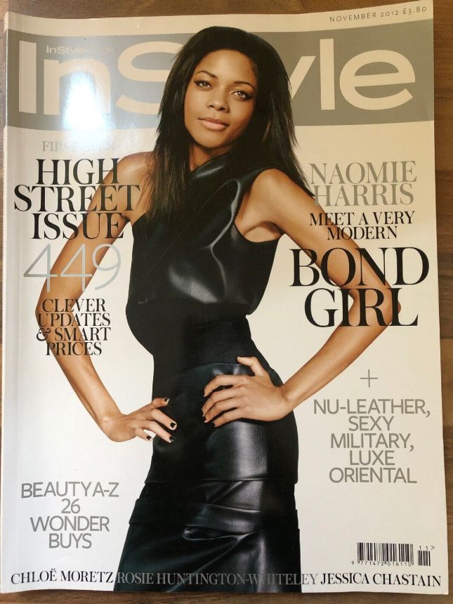 IN STYLE UK magazine side cover  November 2012