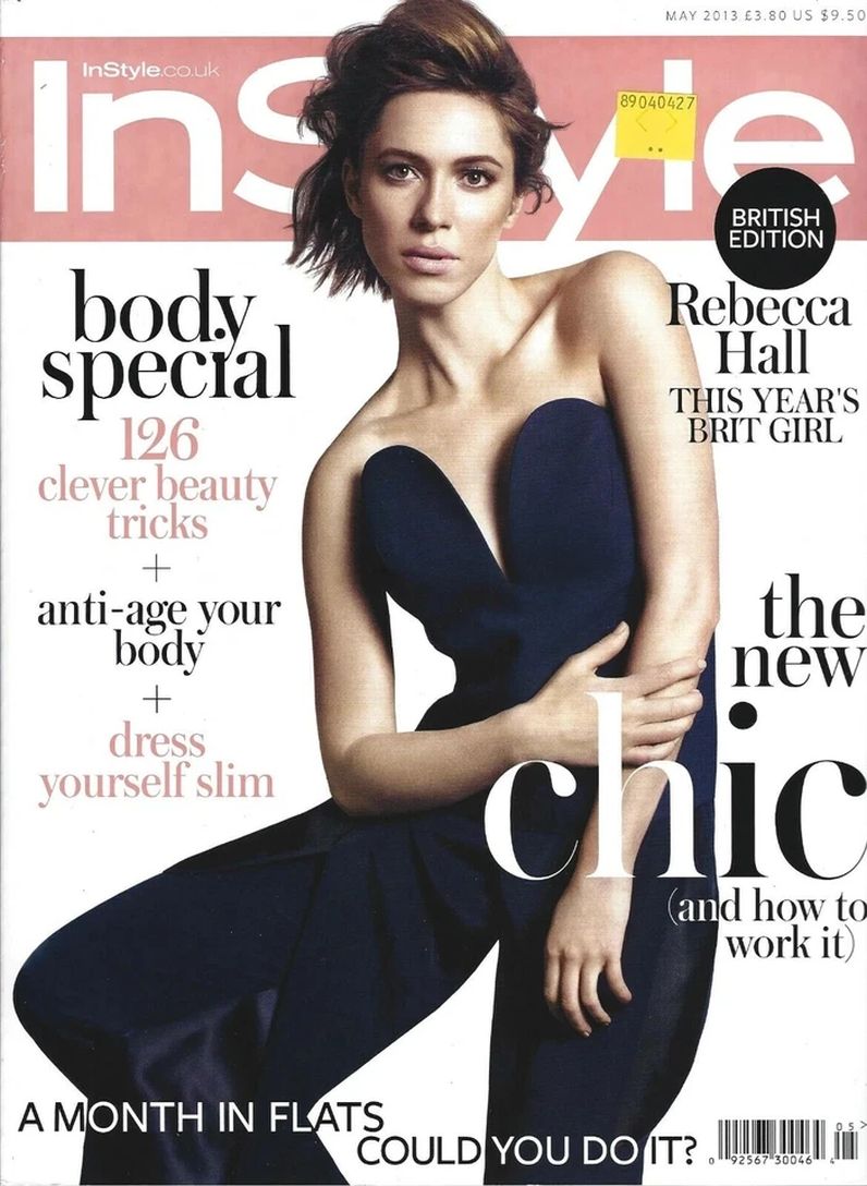 IN STYLE UK magazine side cover  May 2013