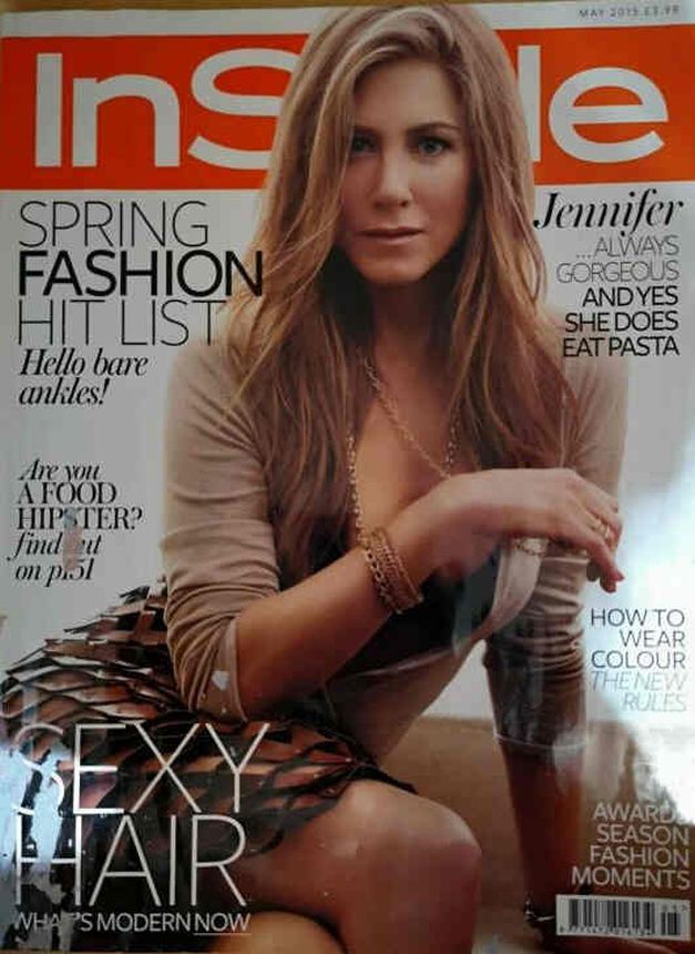 IN STYLE UK magazine side cover  May 2015