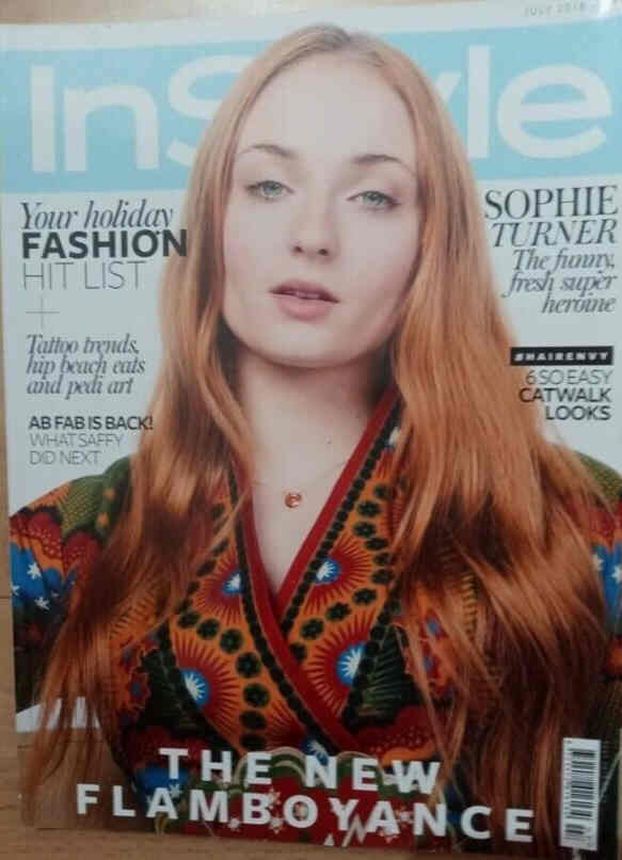 IN STYLE UK magazine side cover  July 2016
