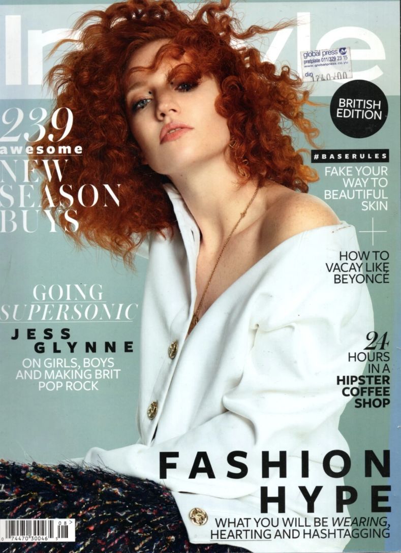 IN STYLE UK magazine side cover  August 2016