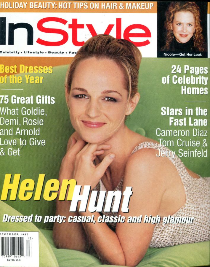 IN STYLE USA magazine side cover  December 1997