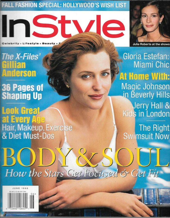 IN STYLE USA magazine side cover  June 1998