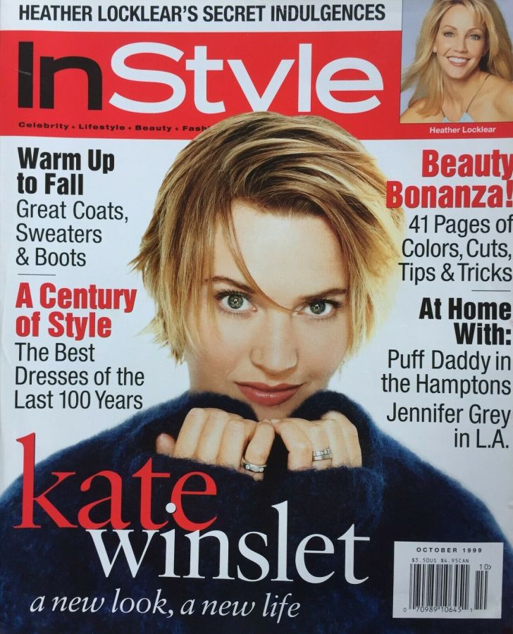 IN STYLE USA magazine side cover  October 1999