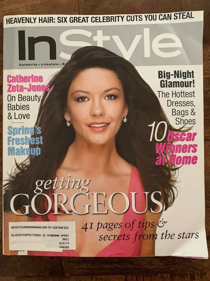 IN STYLE USA magazine side cover  April 2000