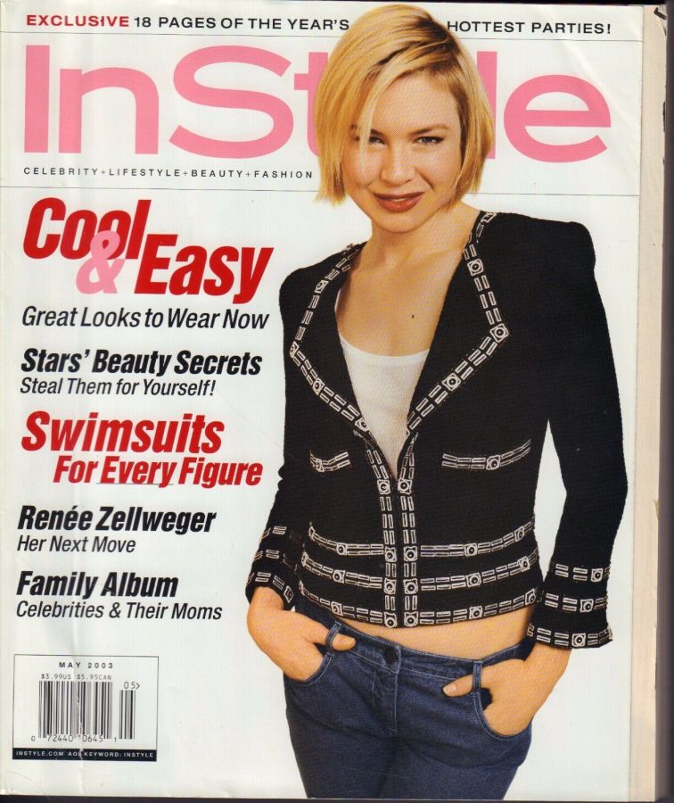 IN STYLE USA magazine side cover  May 2003