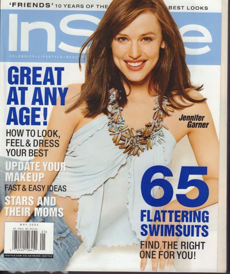 IN STYLE USA magazine side cover  May 2004