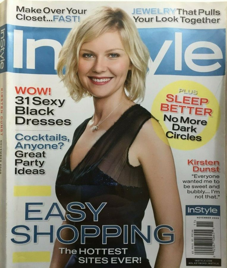 IN STYLE USA magazine side cover  November 2005