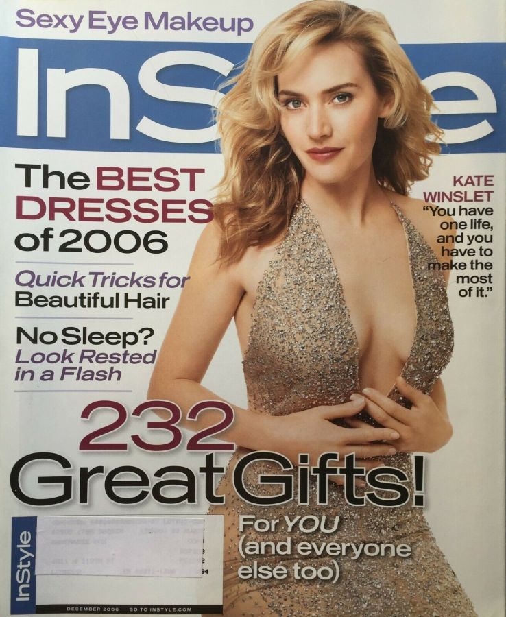 IN STYLE USA magazine side cover  December 2006