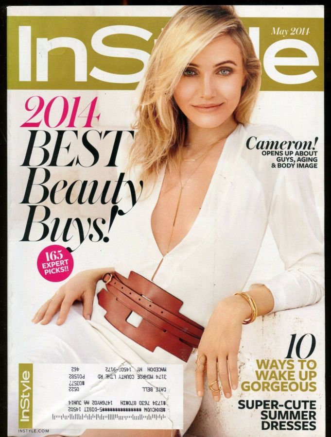 IN STYLE USA magazine side cover  May 2014