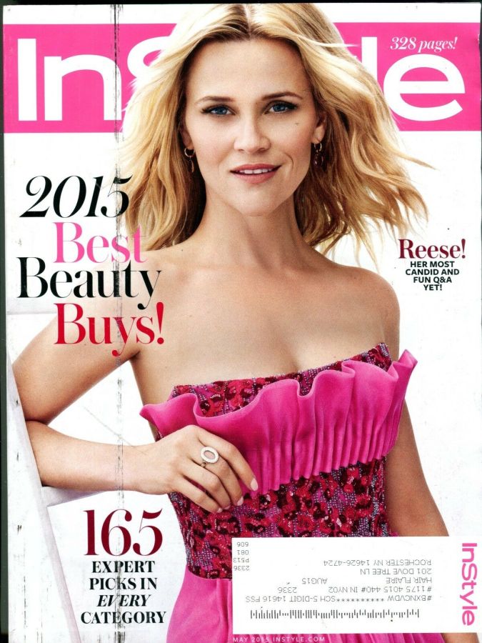 IN STYLE USA magazine side cover  May 2015