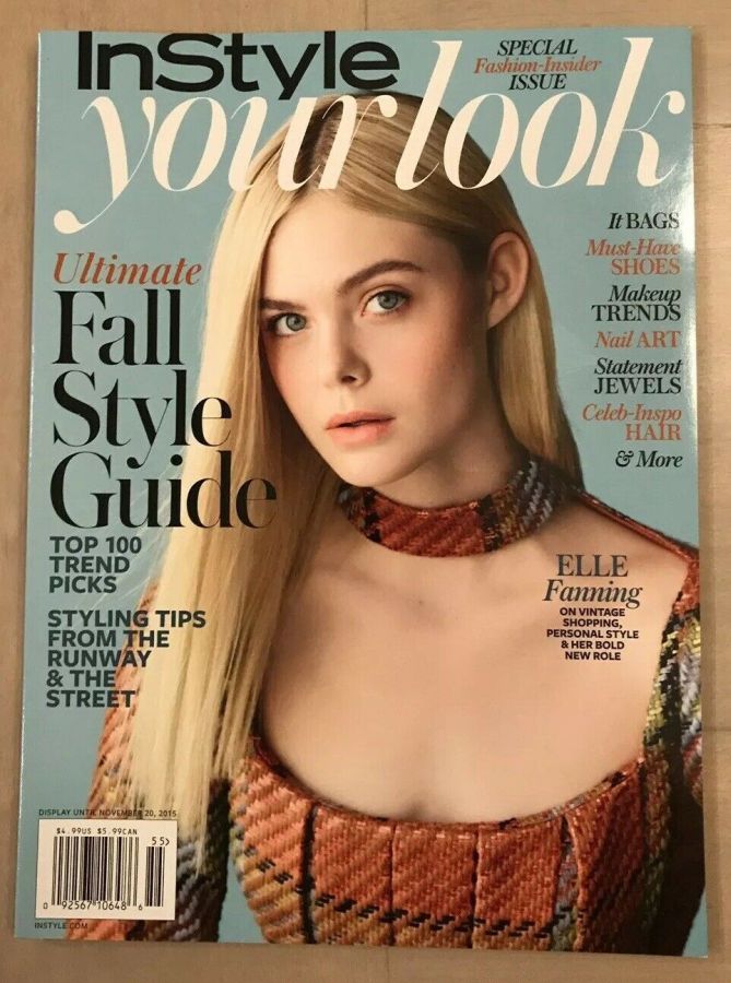 IN STYLE USA magazine side cover Fall 2015