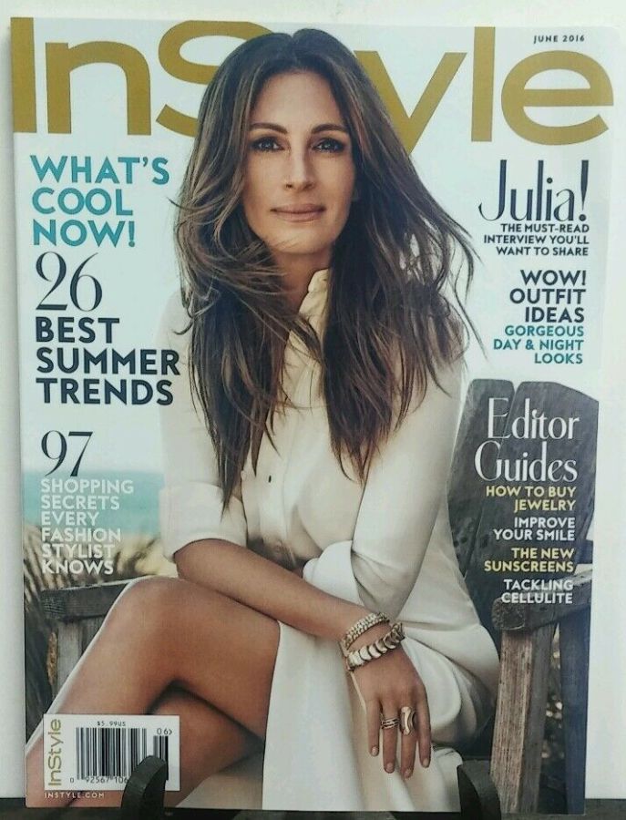 IN STYLE USA magazine side cover  June 2016