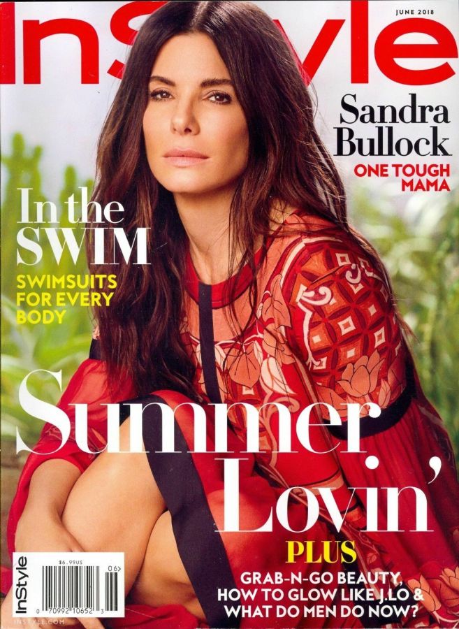 IN STYLE USA magazine side cover  June 2018