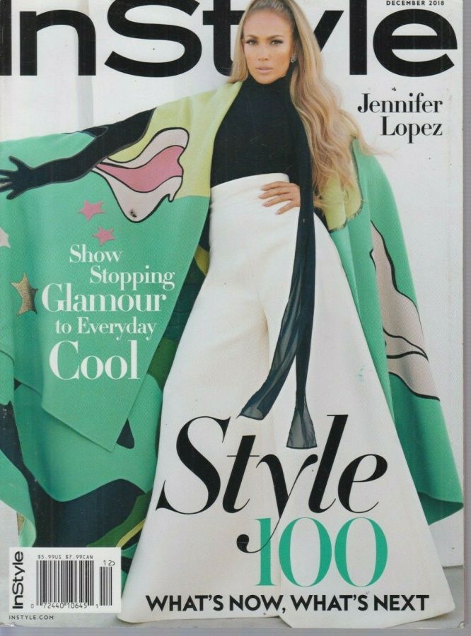 IN STYLE USA magazine side cover  December 2018