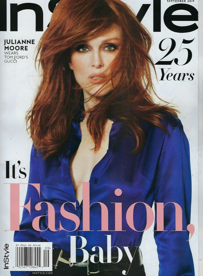 IN STYLE USA magazine side cover  September 2019