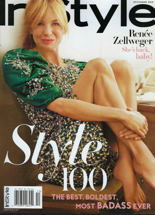 IN STYLE USA magazine side cover  December 2019
