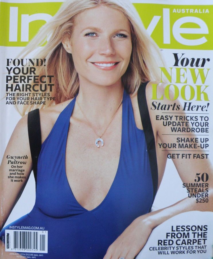 IN STYLE AU magazine side cover  January 2014