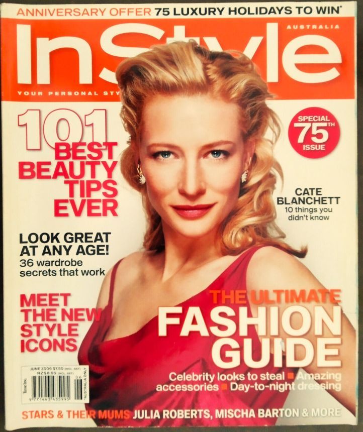 IN STYLE AU magazine side cover  June 2006