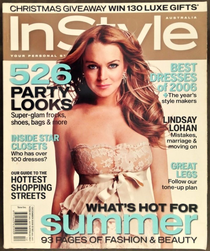 IN STYLE AU magazine side cover  December 2006
