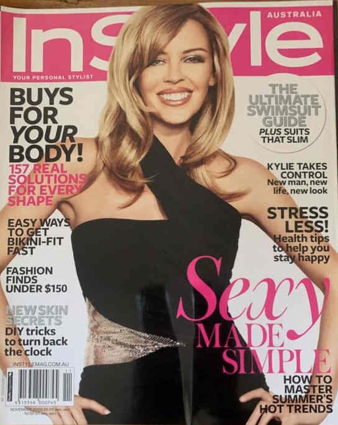 IN STYLE AU magazine side cover  November 2009