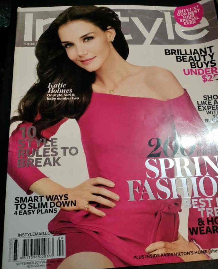 IN STYLE AU magazine side cover  September 2011
