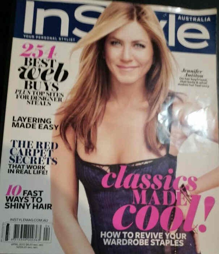 IN STYLE AU magazine side cover  April 2012