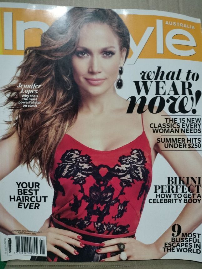 IN STYLE AU magazine side cover  January 2013