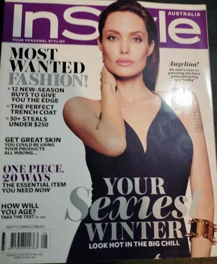 IN STYLE AU magazine side cover  August 2014