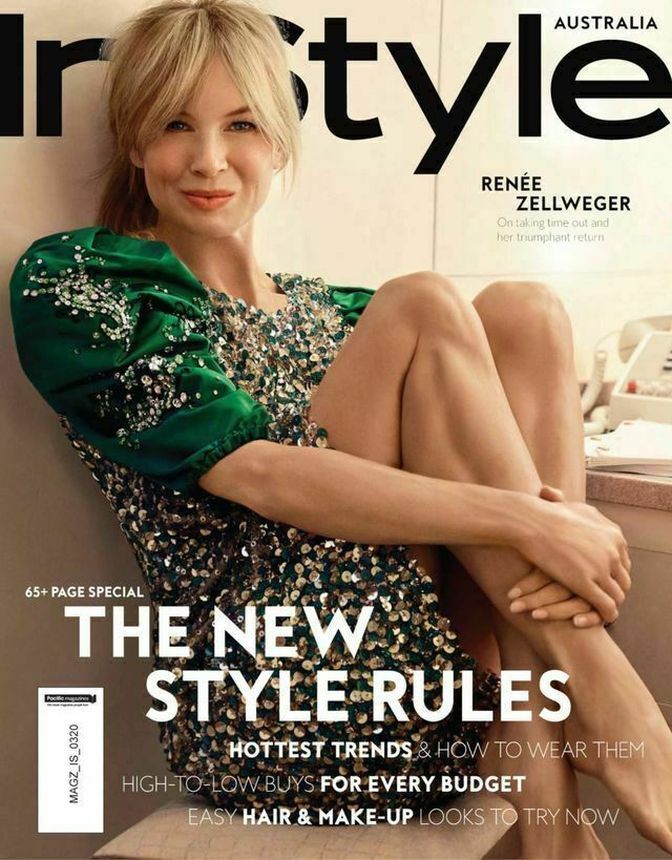IN STYLE AU magazine side cover  March 2020