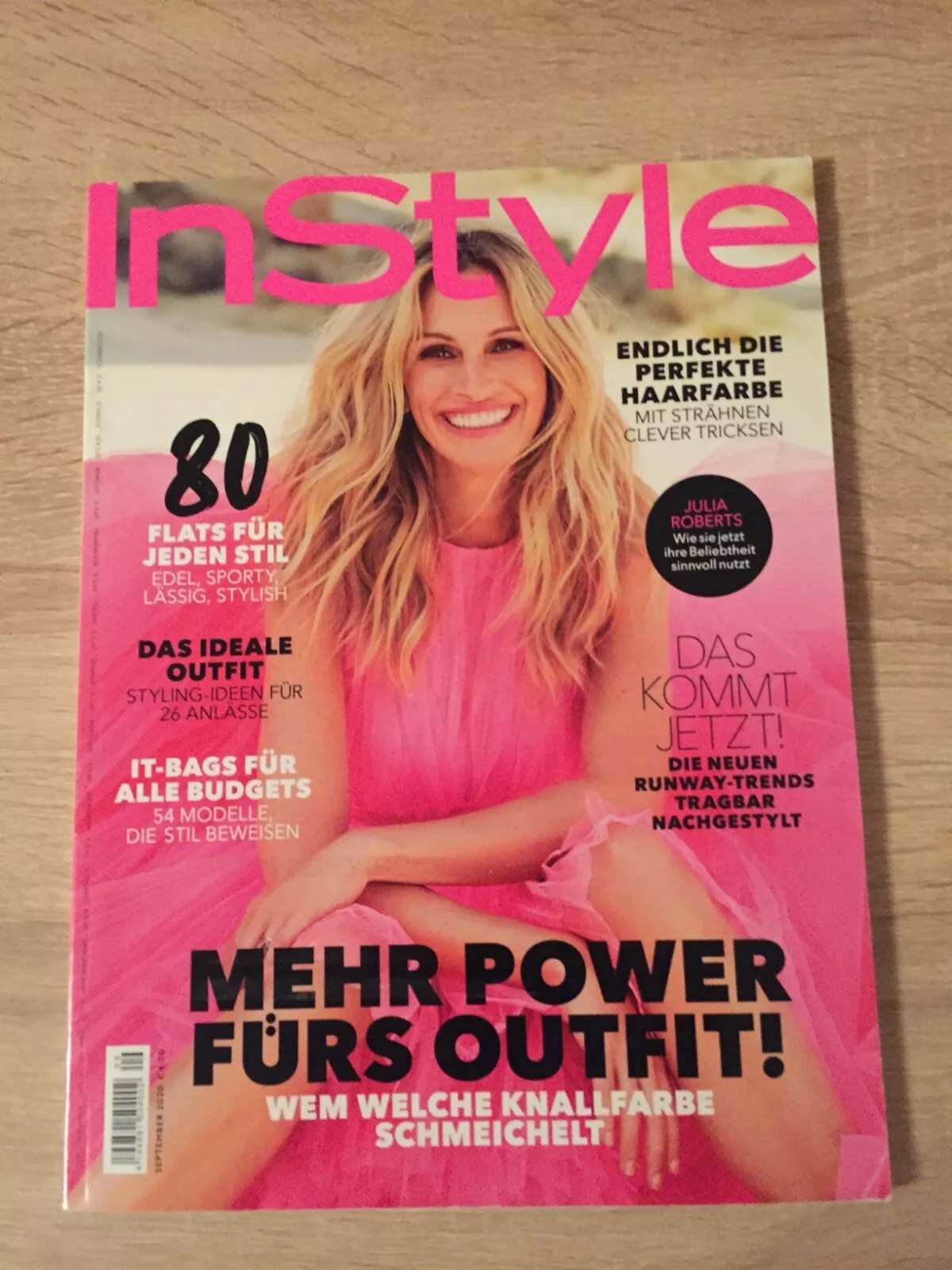 IN STYLE GERMANY magazine side cover  September 2020