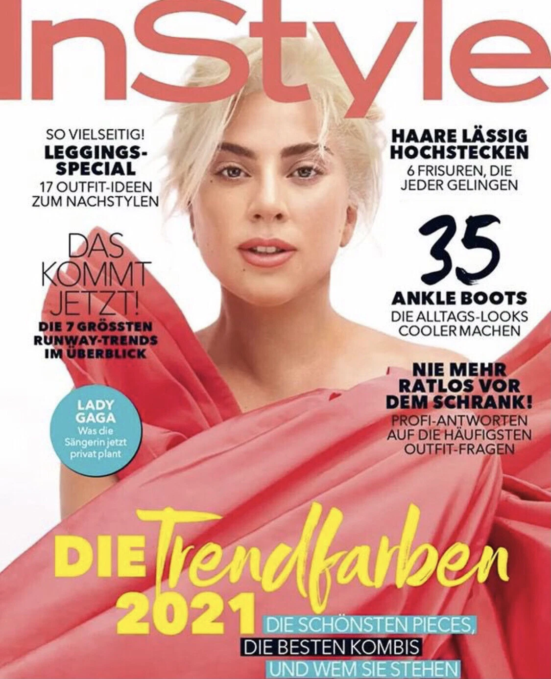 IN STYLE GERMANY magazine side cover  February 2021