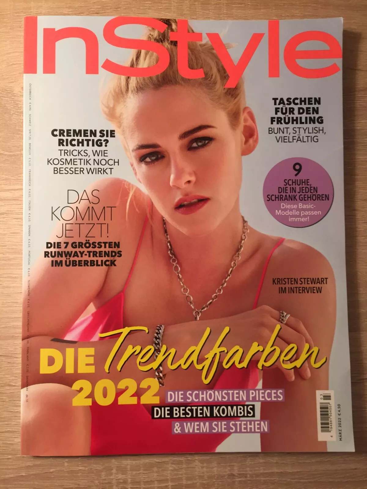 IN STYLE GERMANY magazine side cover  March 2022