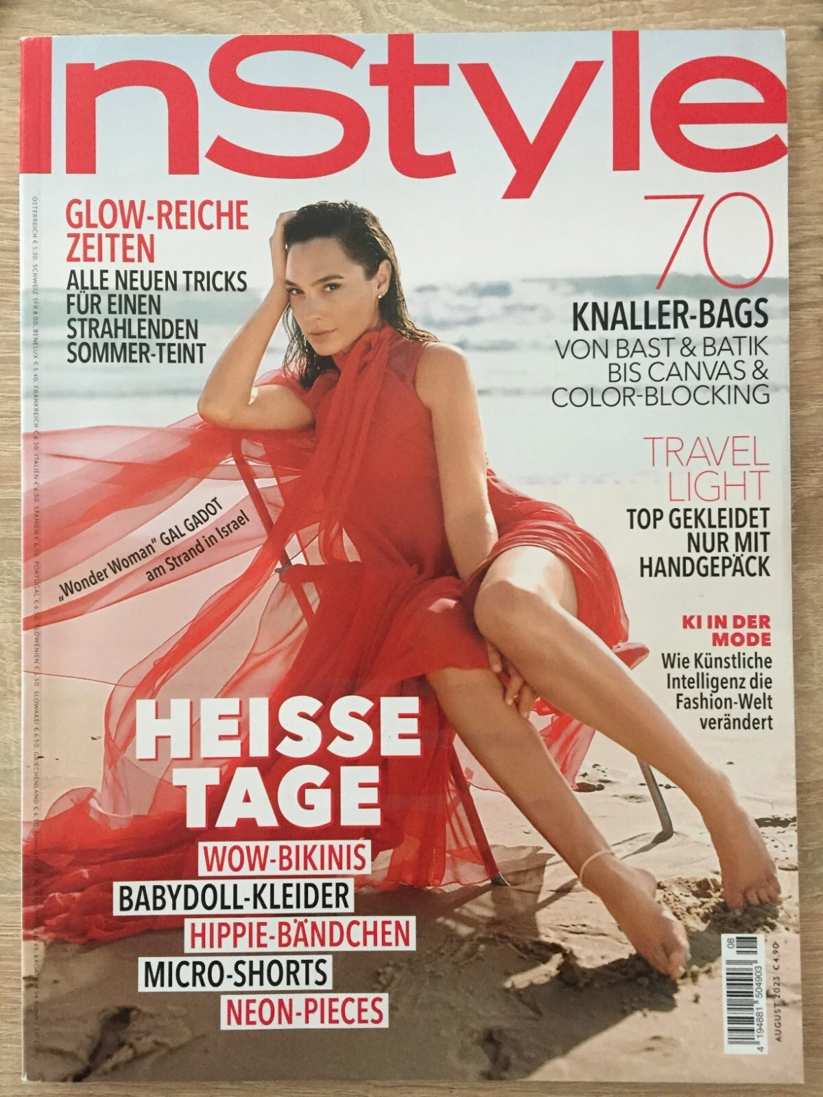 IN STYLE GERMANY magazine side cover  August 2023