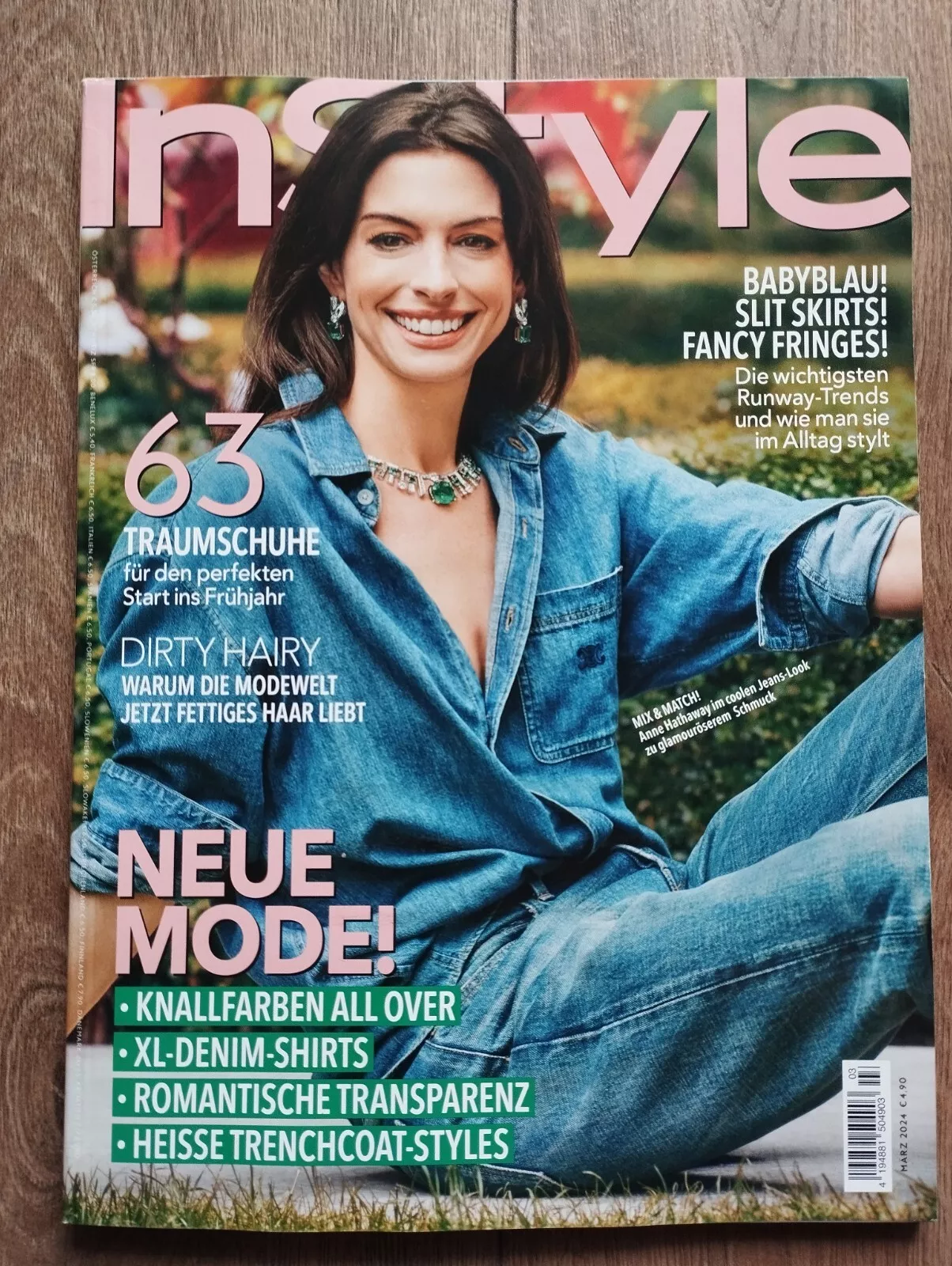 IN STYLE GERMANY magazine side cover  March 2024