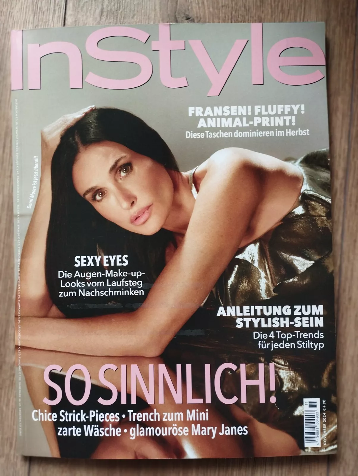 IN STYLE GERMANY magazine side cover  November 2024