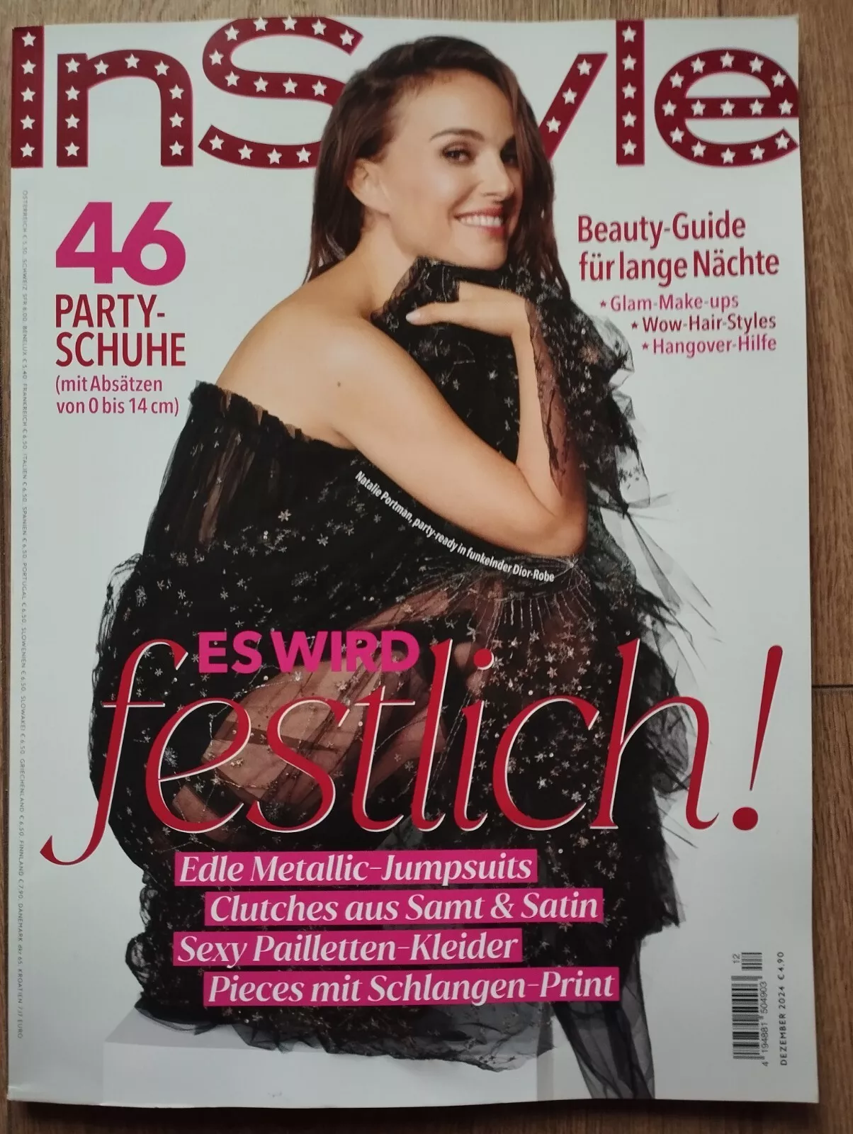 IN STYLE GERMANY magazine side cover  December 2024