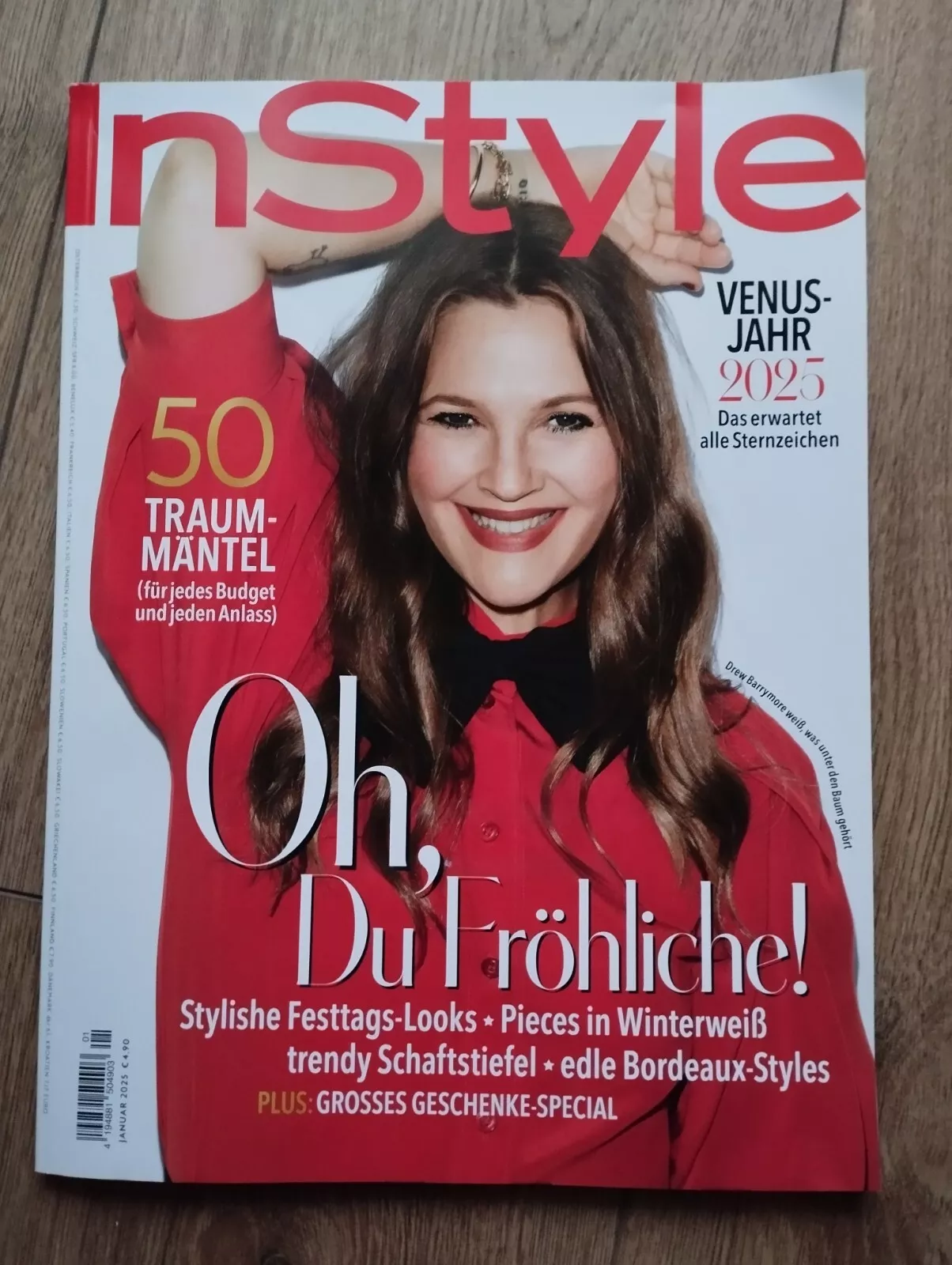 IN STYLE GERMANY magazine side cover  January 2025