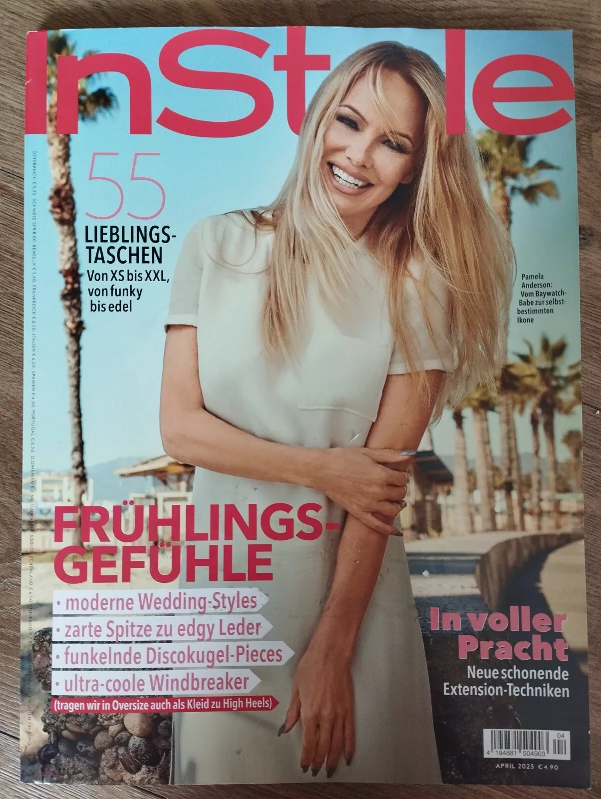 IN STYLE GERMANY magazine side cover  April 2025