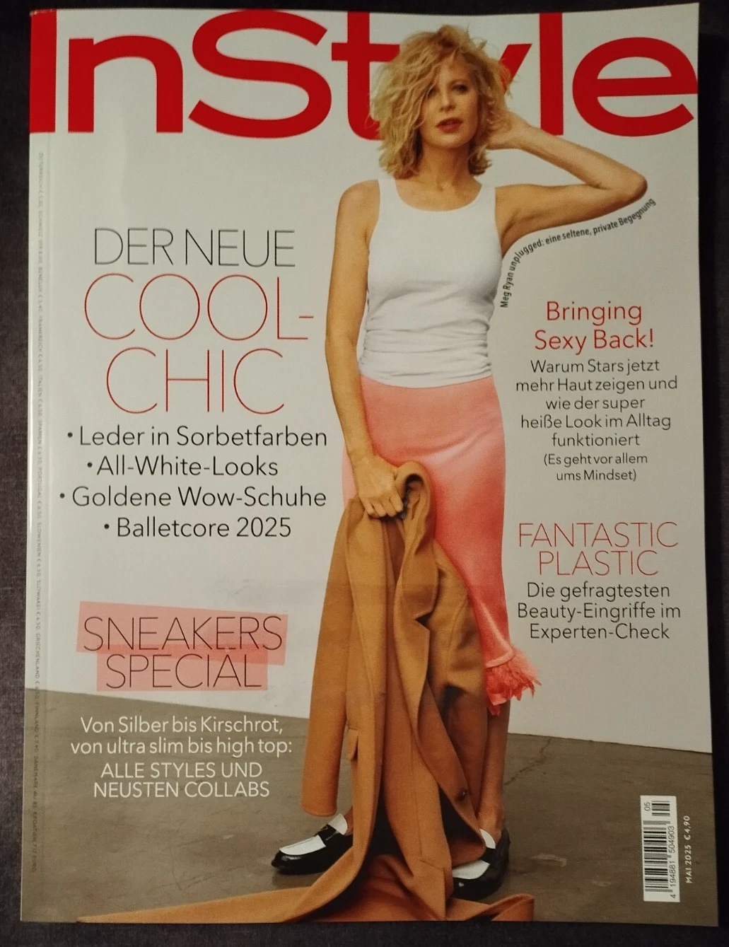 IN STYLE GERMANY magazine side cover  May 2025