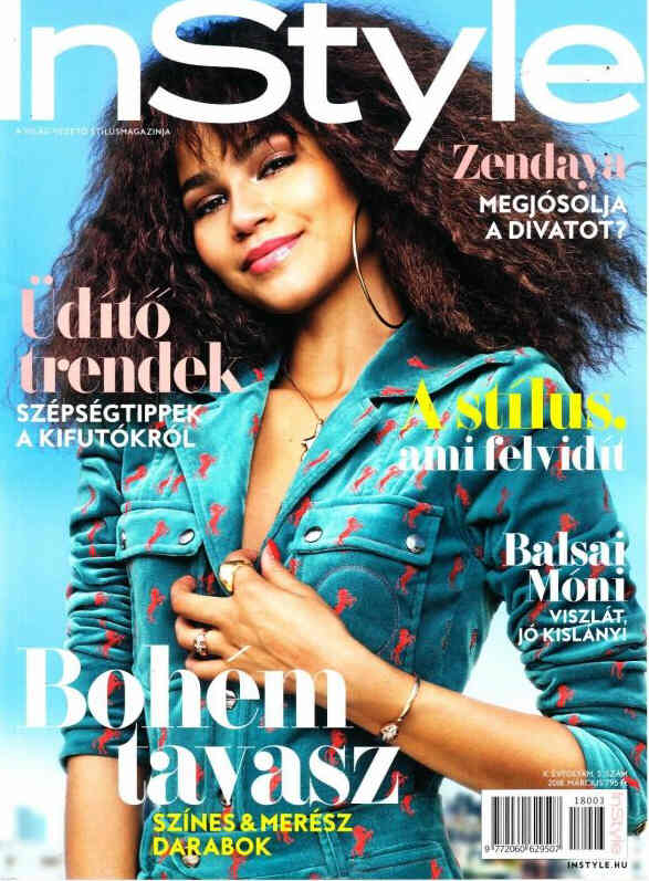 IN STYLE HUNGARY magazine side cover  March 2018