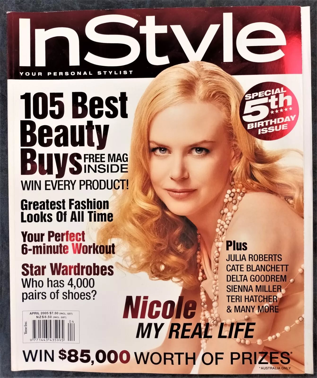 IN STYLE AU magazine side cover  April 2005
