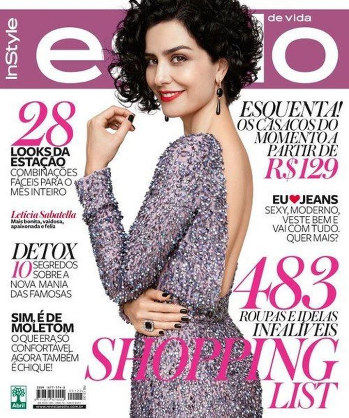 IN STYLE BRAZIL magazine side cover  May 2013