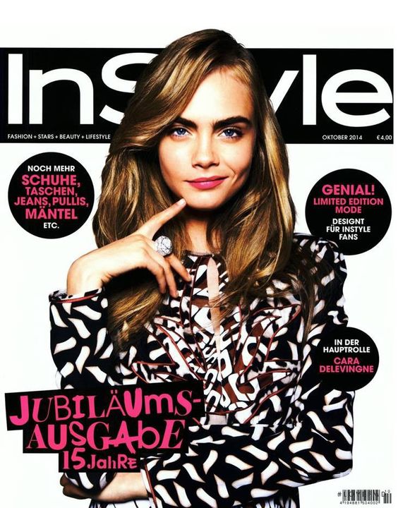 IN STYLE GERMANY magazine side cover  October 2014