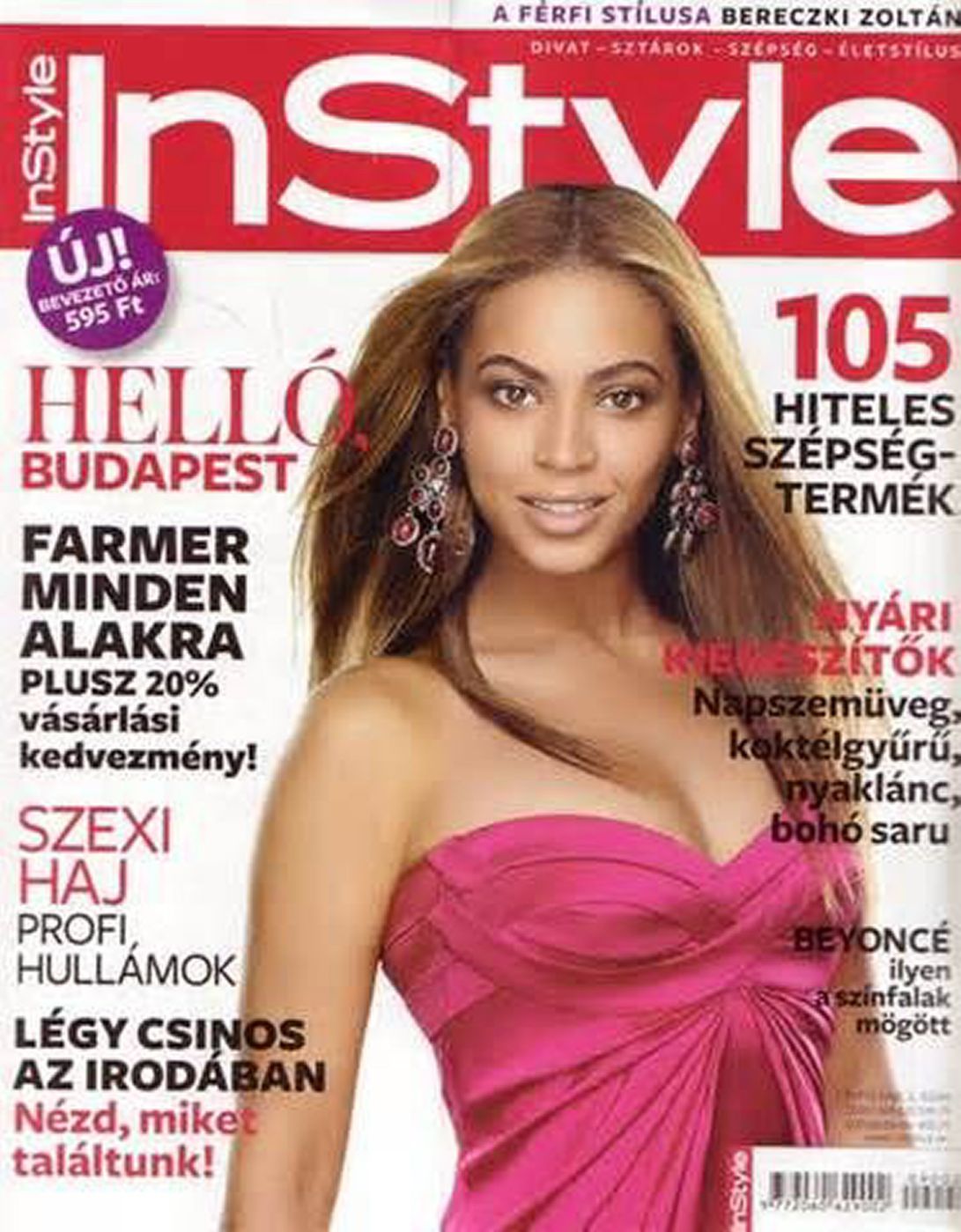 IN STYLE HUNGARY magazine side cover  May 2009